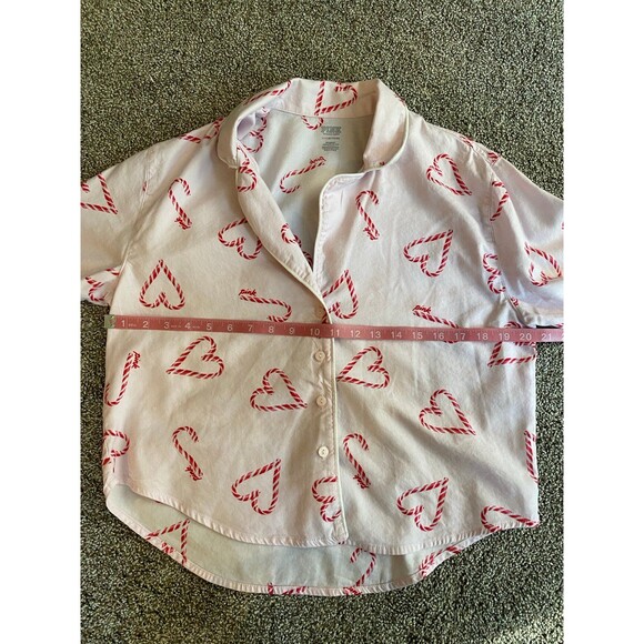 Victoria’s Secret PINK Candy Cane Heart Pajama Set (Size Small) - Picture 5 of 12